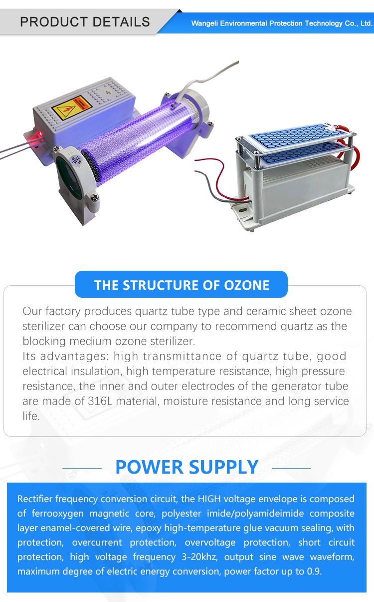 Hotel Home Commercial Ozonizer 5G 10G 15G 20G 30G 40G Portable Ozone Generator Air Purifier