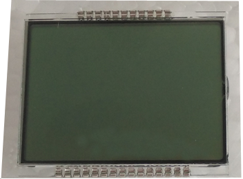 Custom lcd glass display with Zebra Rubber Strip and Pin Connector