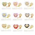 New Arrival Colorful Customized Logo Printed Silicon Pacifier Dye Sublimation Blank Pacifier