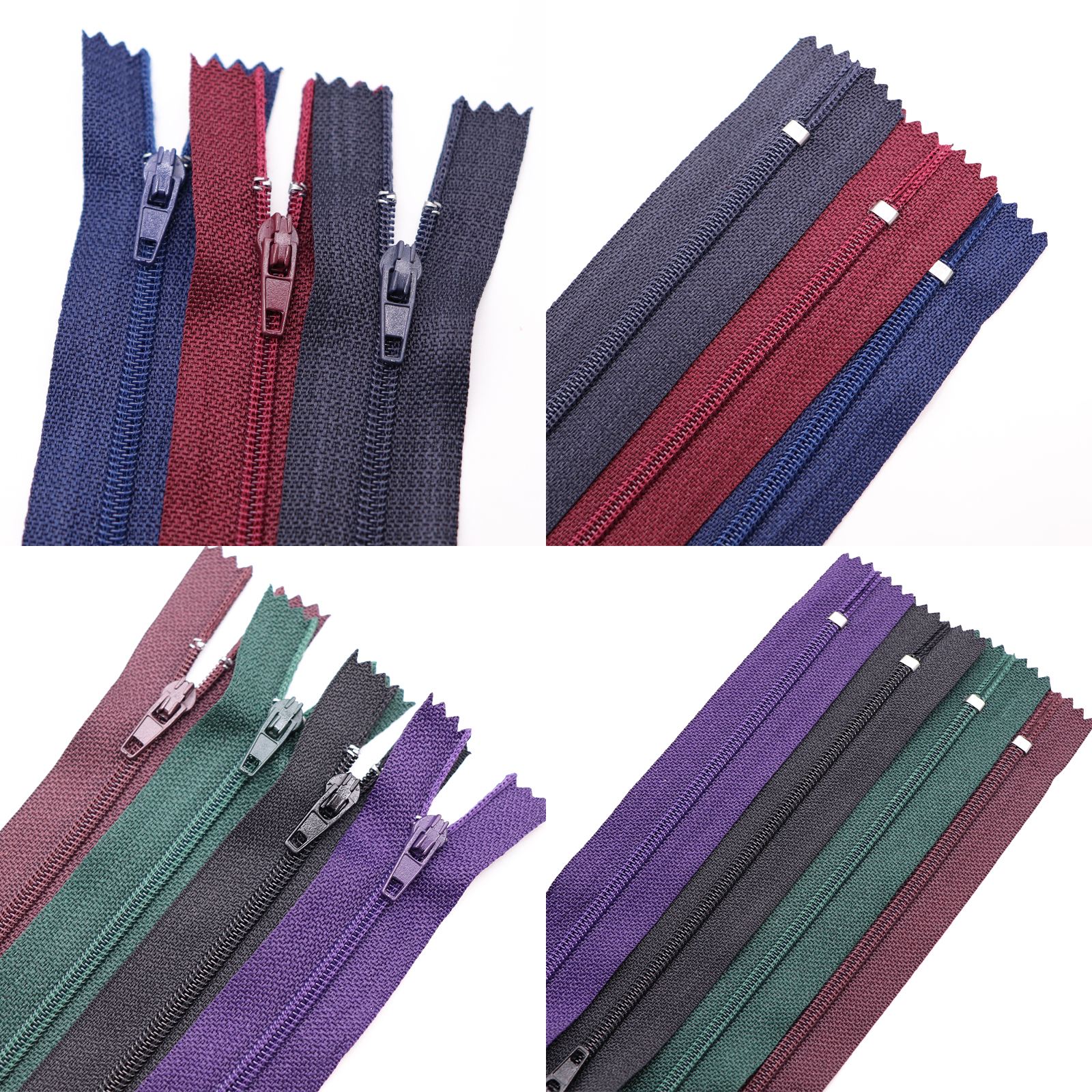 Colorful #3 #5 nylon close end zipper for luggage bags bag packaging bags metal zipper