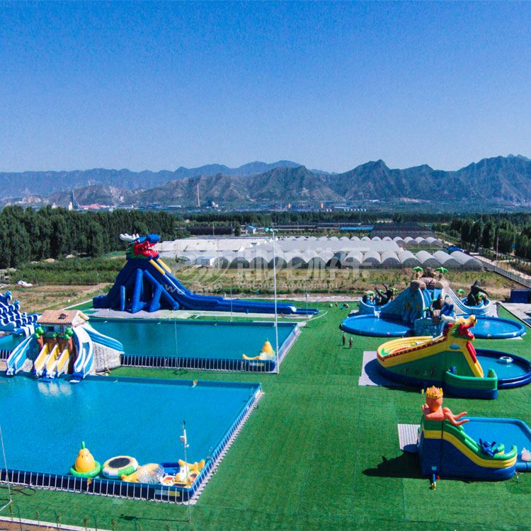 Large inflatable outdoor water park amusement inflatable water park