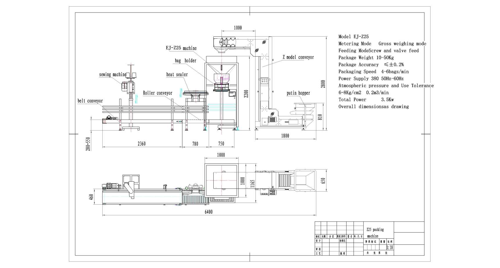 Automatic Grain Doser Filler 25Kg Bag Rice Dosing Packing 50 Kg Bags Filling Sewing Machine