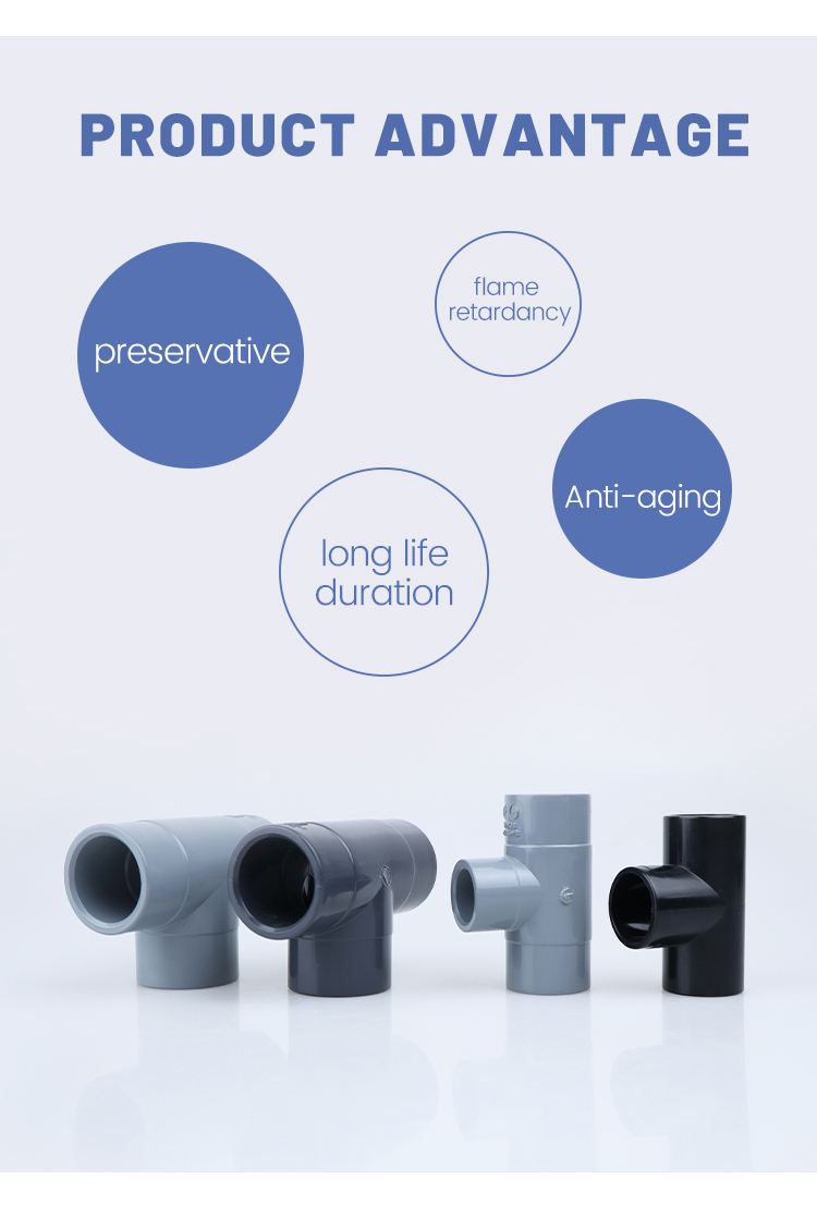 ASTM/AS UPVC Plumbing PVC Plastic PVC pipe prices clear plastic pipe fittings