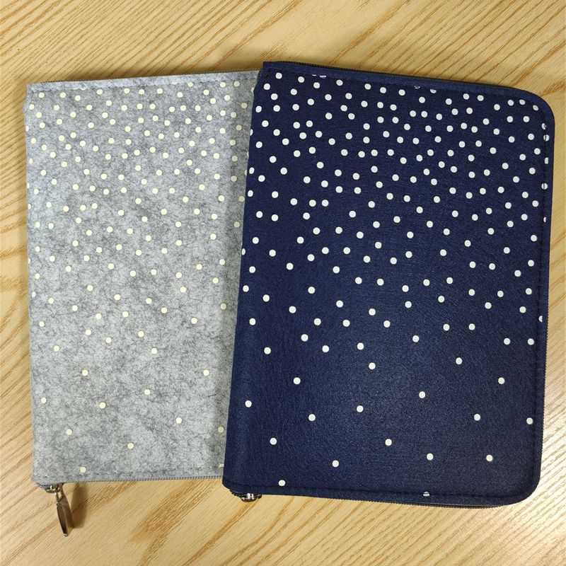 B5 A4 A5 Notebook Cover Felt Book Sleeve with Card Pockets