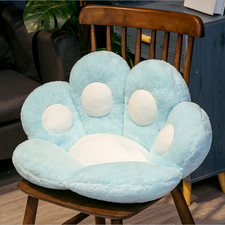 Colorful cute popular oversized kids big large floor cat paw cushion with back for sofa