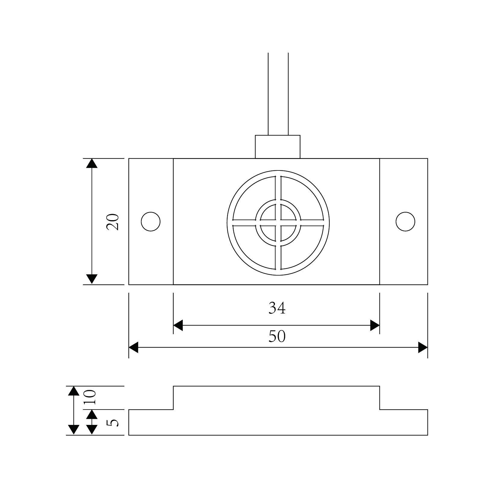 High Quality Rectangular Capacitance Sensor Liquid level sensor CS50 DC 3 Wires  Capacitive Proximity Sensor Plastic Detector