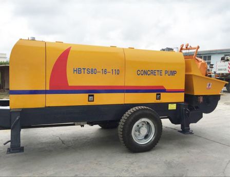 Construction equipment machine small  portable concrete pump with diesel engine or electric power