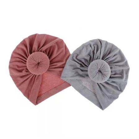 Newest Style Fashionable Attractive Solid Color Reusable Baby Girls turban headbands Bow Turbans Hats
