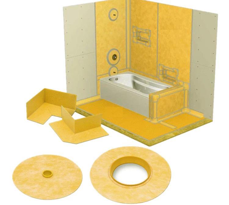 PE PP waterproof membrane for shower wall and floor tile