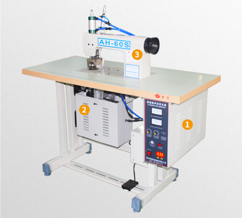 AH-60-2Q Competitive Price Production Medica /Rotective Clothing 18KHZ Lace Sealing lace finishing machine//
