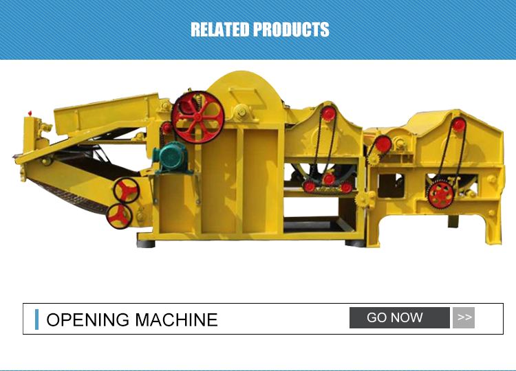 High capacity cleaning machine for textile cotton waste recycling machine