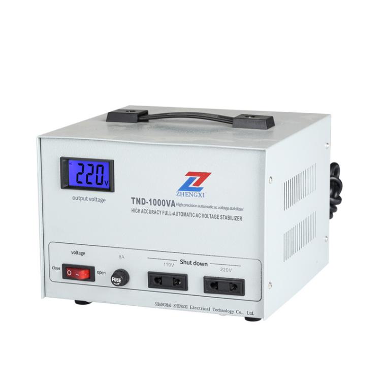 TND-1kw single phase  220V SVC AC intelligence automatic servo regulator voltage stabilizer 1kva