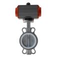Disc Stainless Steel Body 316L/CF8M A Ty Pepneumatic Butterfly Valve For petroleum / electric power / textile