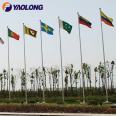 Yaolong Stainless Steel Made Anticorrosive Decorative Flagpole Aluminum Alloy Remote Controlled Flag Pole