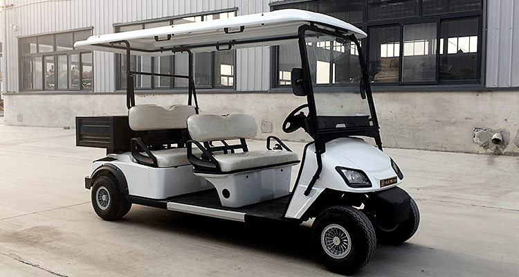 Electric 2 seater golf carts factory price With cargo box