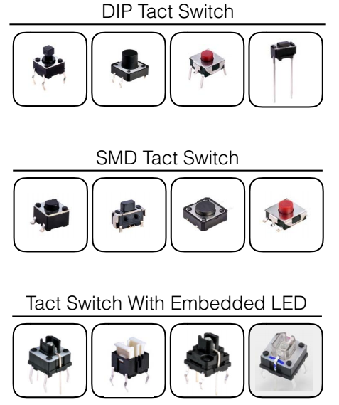8*8 Compact Type IP67 waterproof tactile switch 2 pin tact switch