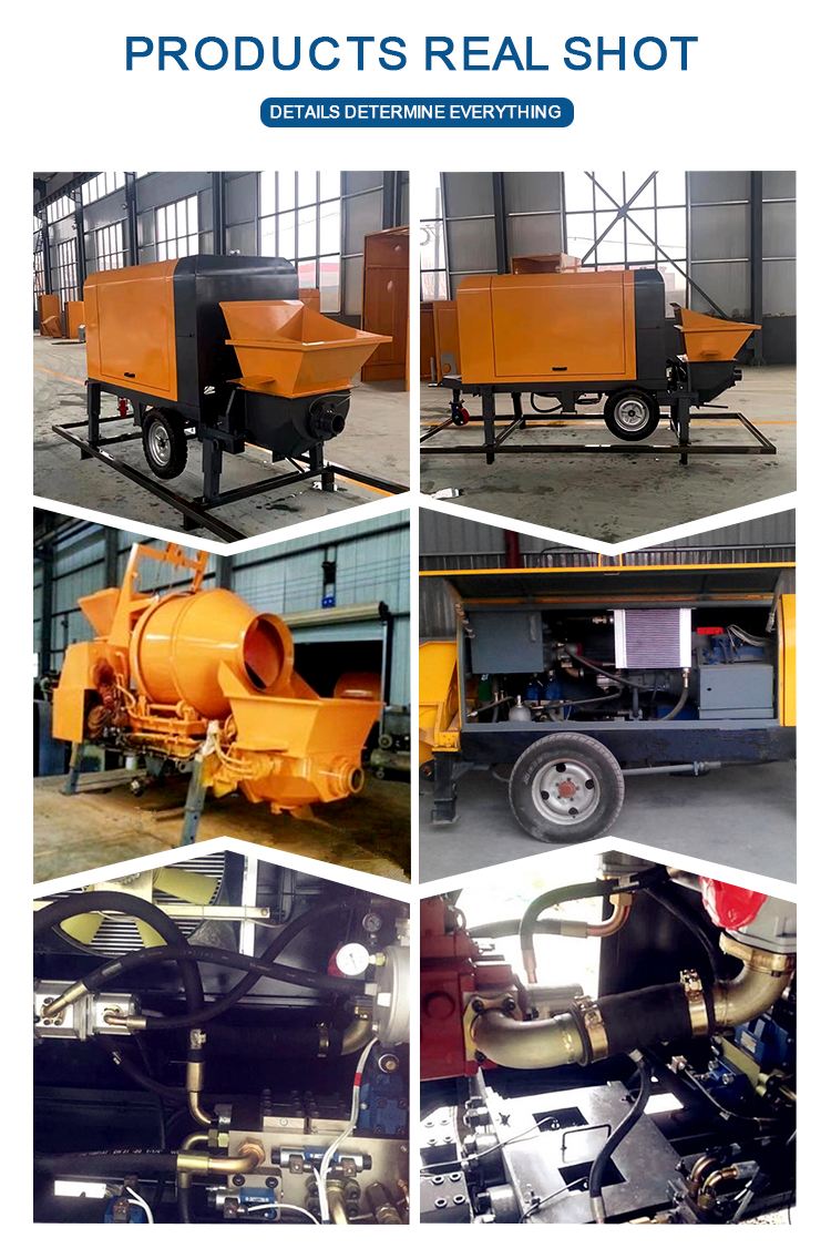 Fashionable Style Small Ready Mix Reich Concrete Mixer With Pump