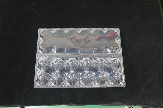 clear plastic egg tray, 12 holes tray