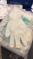 Food Grade Natural Latex Gloves Powder Free White Latex Examination Gloves