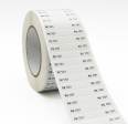 Wholesale Custom Label Sticker White Information Mark Paper Label Sticker With Logo Number Bar Code Square Shape Die Cut