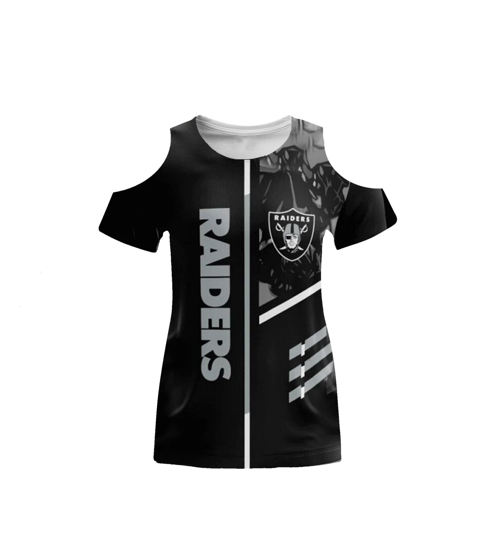 wholesale custom polyester print girl casual t shirt nfl off shoulder tank top shits plus size women cold shoulder t shirts