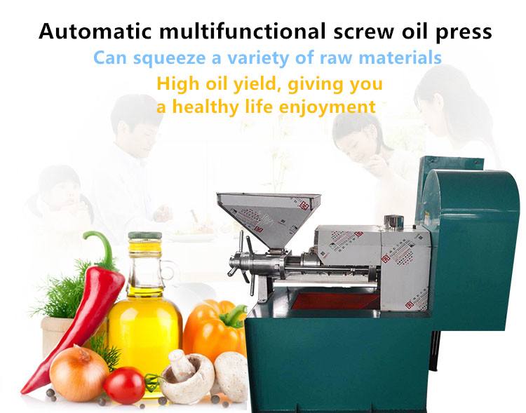 High quality screw oil press extractor ISO CE new refined heat press vacuum grape seed oil press machine