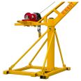 2021 Hot Sale House Construction Materials Portable Small Jib Lift Mini Crane 360 Degree Factory Sale with Loading 400kg