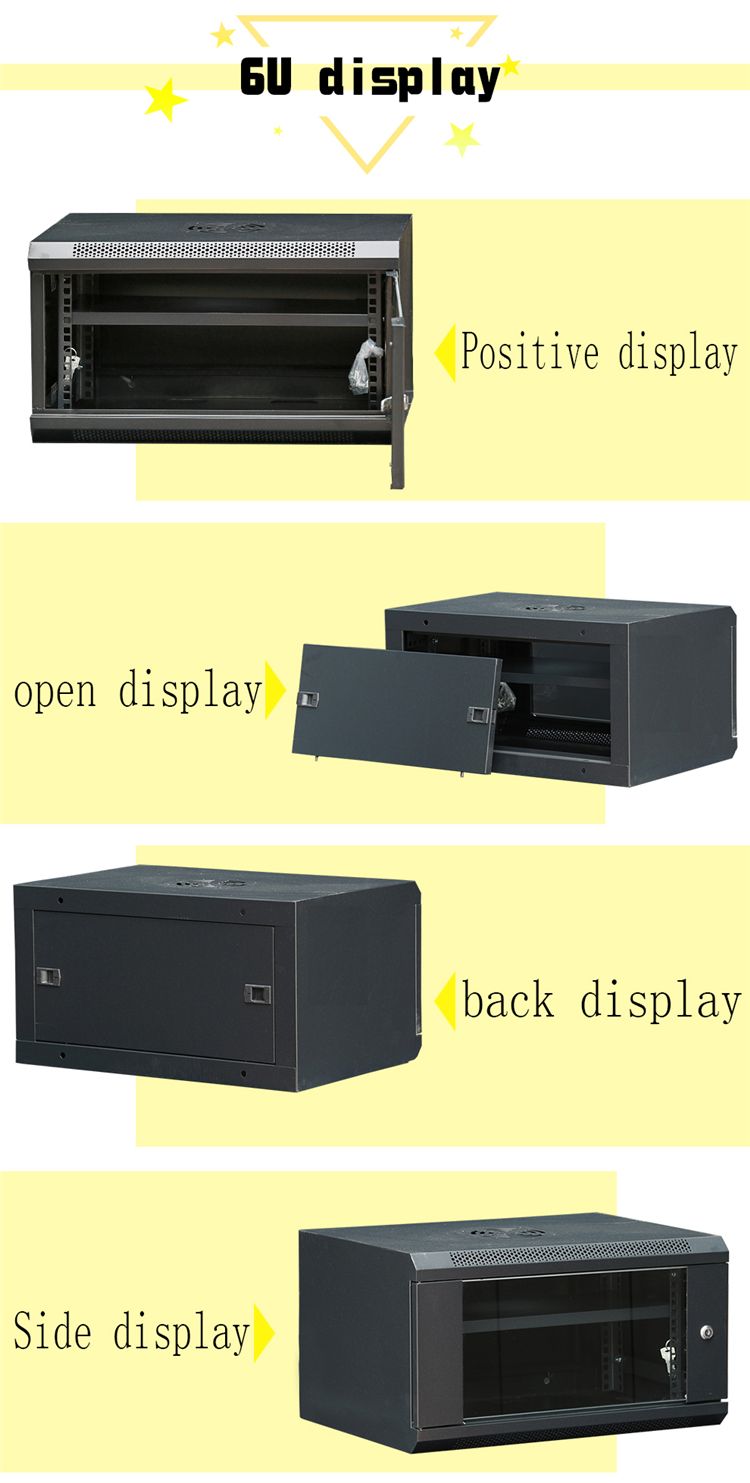 6u 9u 12u storage server case cabinet  wall mount data server rack network cabinet