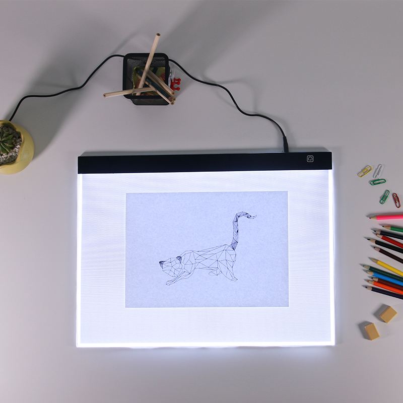 2021 Amazon A3 Ultra Slim 6mm LED Drawing Light Box A3 LED tracing writing Board Sketching Light Pad For School and students