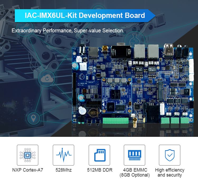 High energy efficiency ratio ARM9 upgraded version IAC-IMX6-Kit development board
