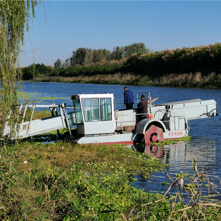 Trash Hunter Skimmer Boat Surface Floating Grass Plant Harvester for Collection Floating Plastics Wood Plant
