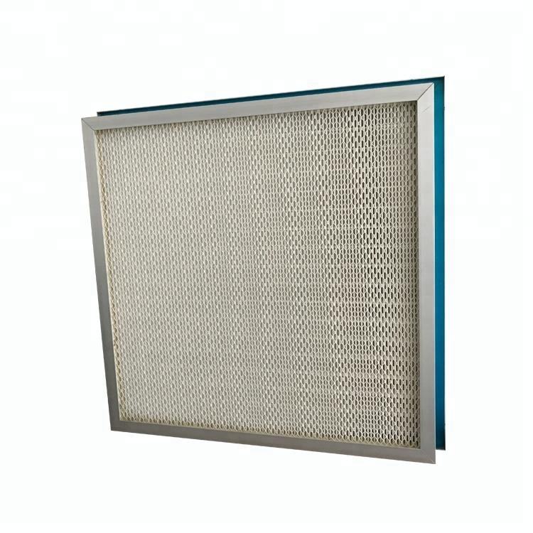 MERV 18  MERV 19  H13 H14 99.999% mini pleat hepa air filter for clean room