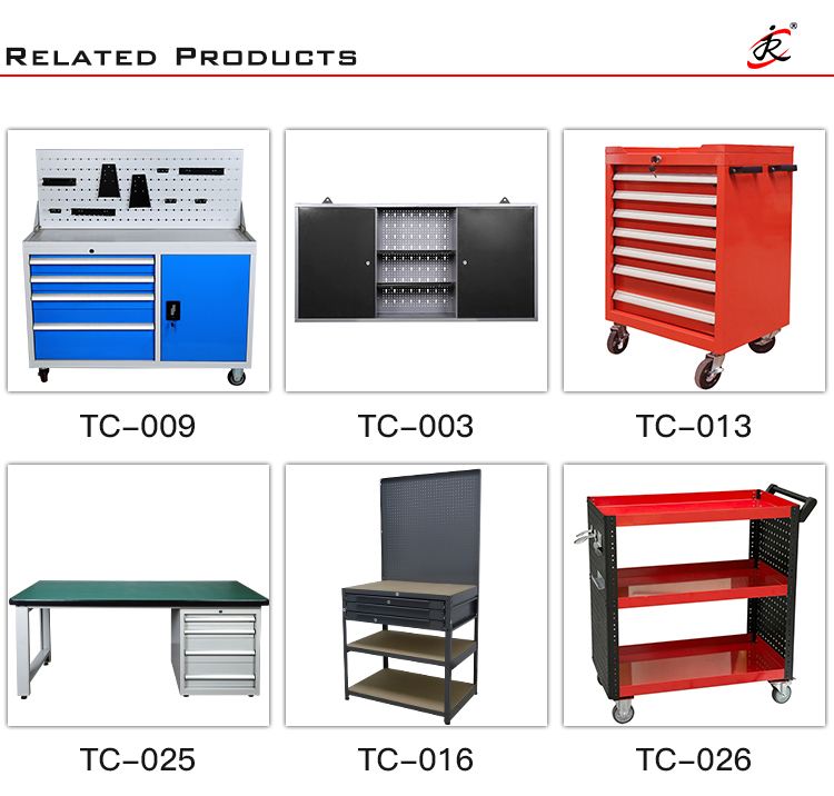 High Quality Steel Workbench with Tool Carts and Storage Cabinets