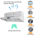 New Design ESP Ductless Auto Clean Stainless Steel Self Cleaning Industrial Kitchen Exhaust Chimney Commercial Range Hood