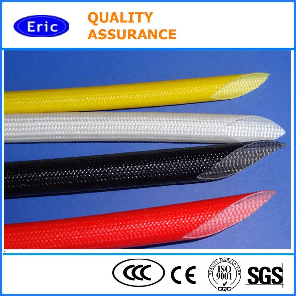 Hot 2753 2751 resin silicon braided insulation rubber coated fiber glass insulating sleeving silicone fiberglass sleeve