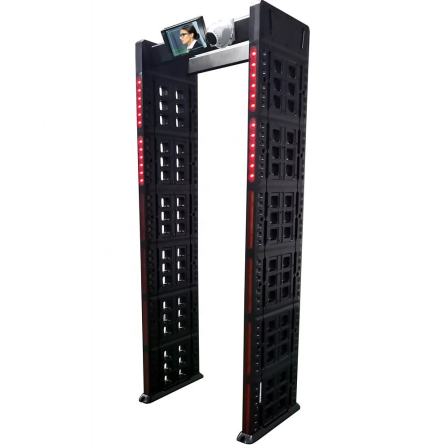 door frame metal detector with thermal image temperature