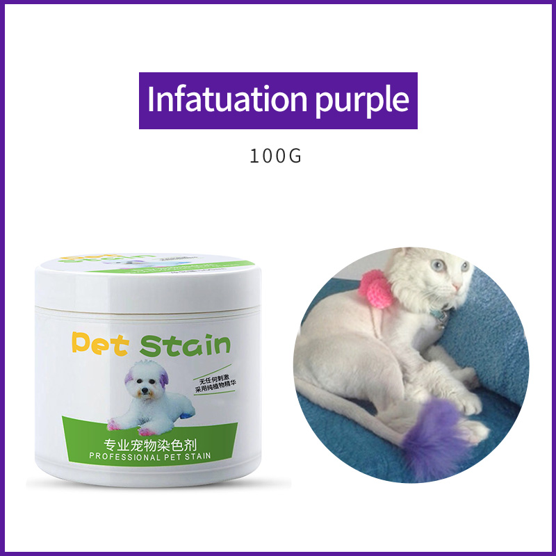 Profession pet hair color dye cream the most fashionable pet hair dye