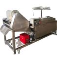 Chicken nugget frying machine / corn cake frying machine / continuous gas frying machine