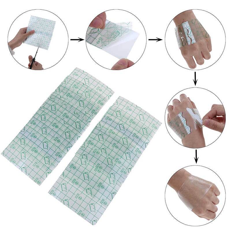 Transparent Tape PU Film Adhesive Plaster Waterproof Anti-allergic Medicinal Wound Dressing Fixation Tape