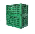 64 L fruit use heavy duty 23.6"x15.7"x13.38" perforated type plastic BASKET collapsible fresh box folding storage crate