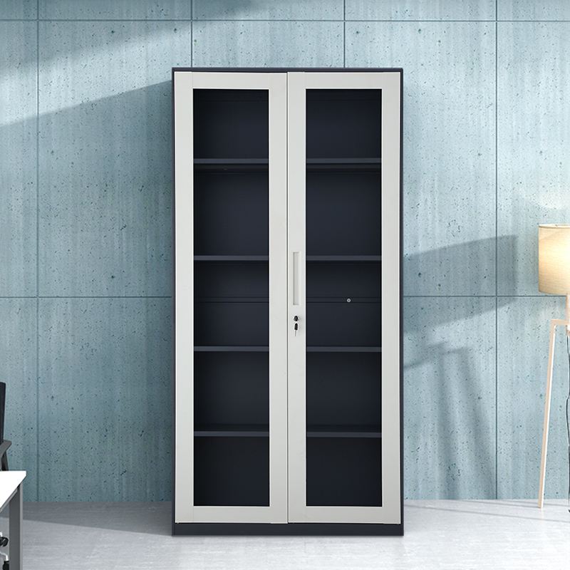 Swing Glass Door File Filling Storage Cabinet Office Document Archive Furniture Factory Direct Sale Metal Cabinet Locker