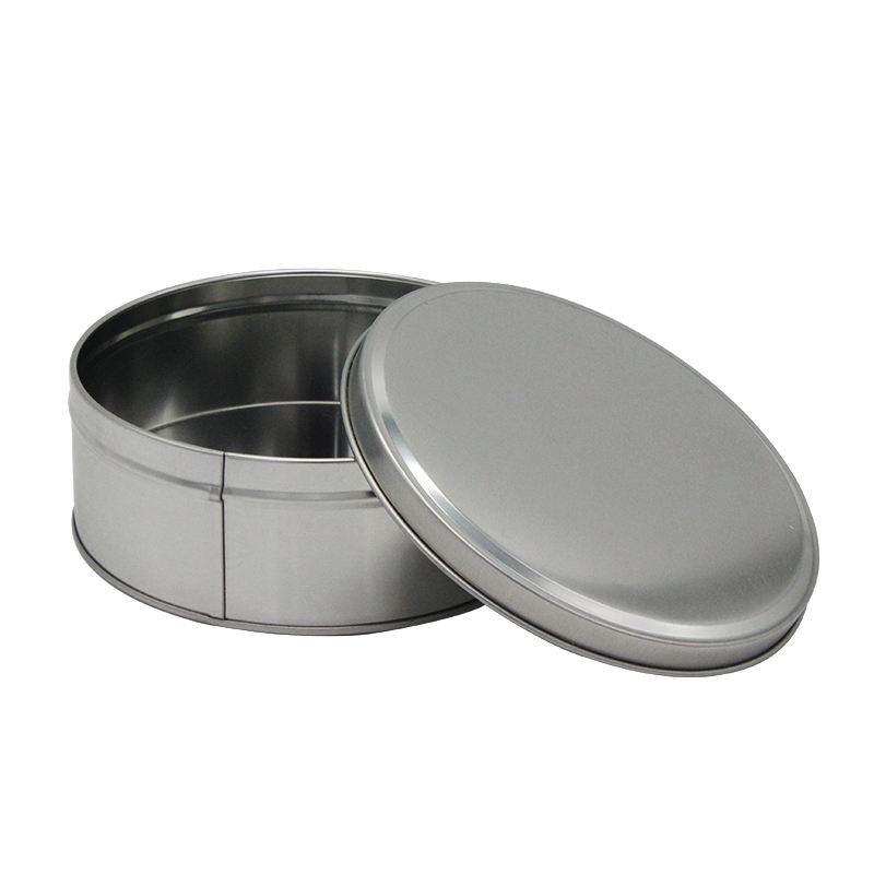 Food grade custom logo round empty metal tea Can coffee tin box tin container for tea