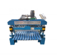 Corrugated metal roofing sheet cover making machine