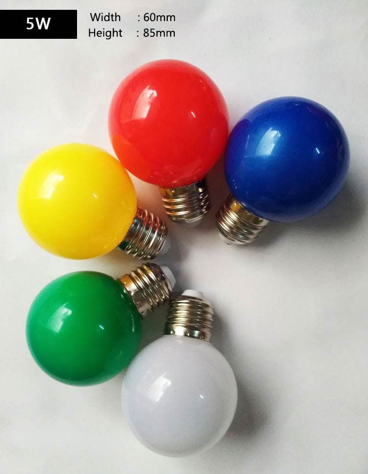 LED color bulb creative colorful flash bulb christmas decoration lighting red light green blue warm yellow orange pink purple li