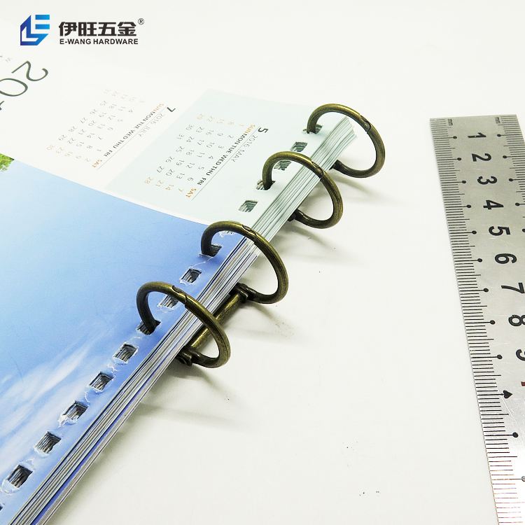 YIWANG Wholesale Diary Paper Metal 2 Rings Binder Clip For School Stationery