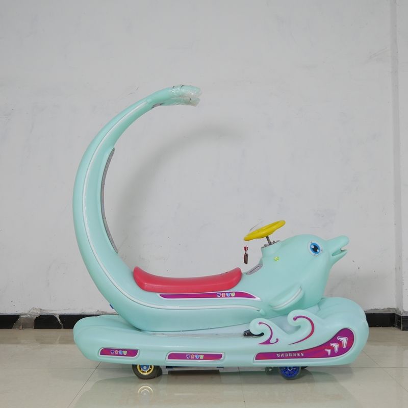 ride on tank The new square double parent-child bumper car outdoor children's stall night market amusement glowing fish