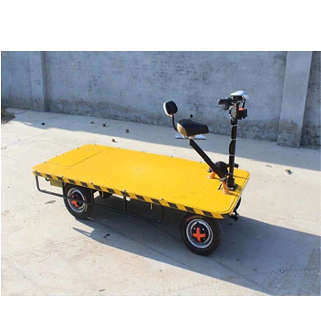 Electric flat transport vehicle Environment friendly workshop warehouse transfer vehicle