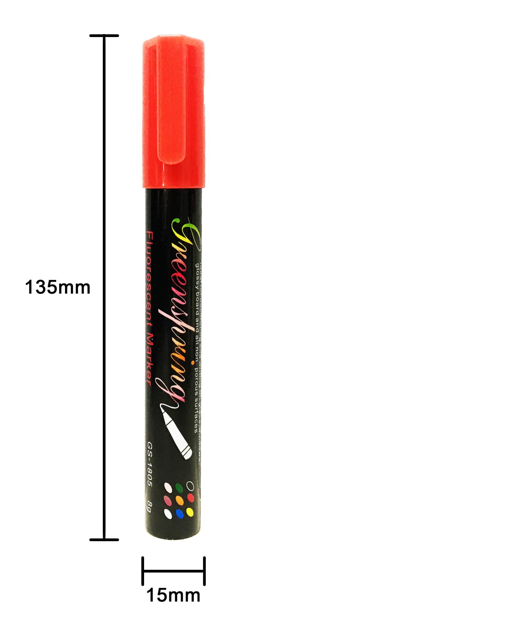 2020 Fashion design fine tip erasable 4mm maker pen for poster drawing 8 colors fluorescent marker OEM/ODM