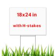 4mm 18x24  election campaign political signs corrugated plastic yard signs lawn signs with H-stakes