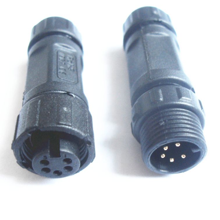 M12 field assembly 2 3 4 5 6 7 8 pins male and female waterproof low power connector